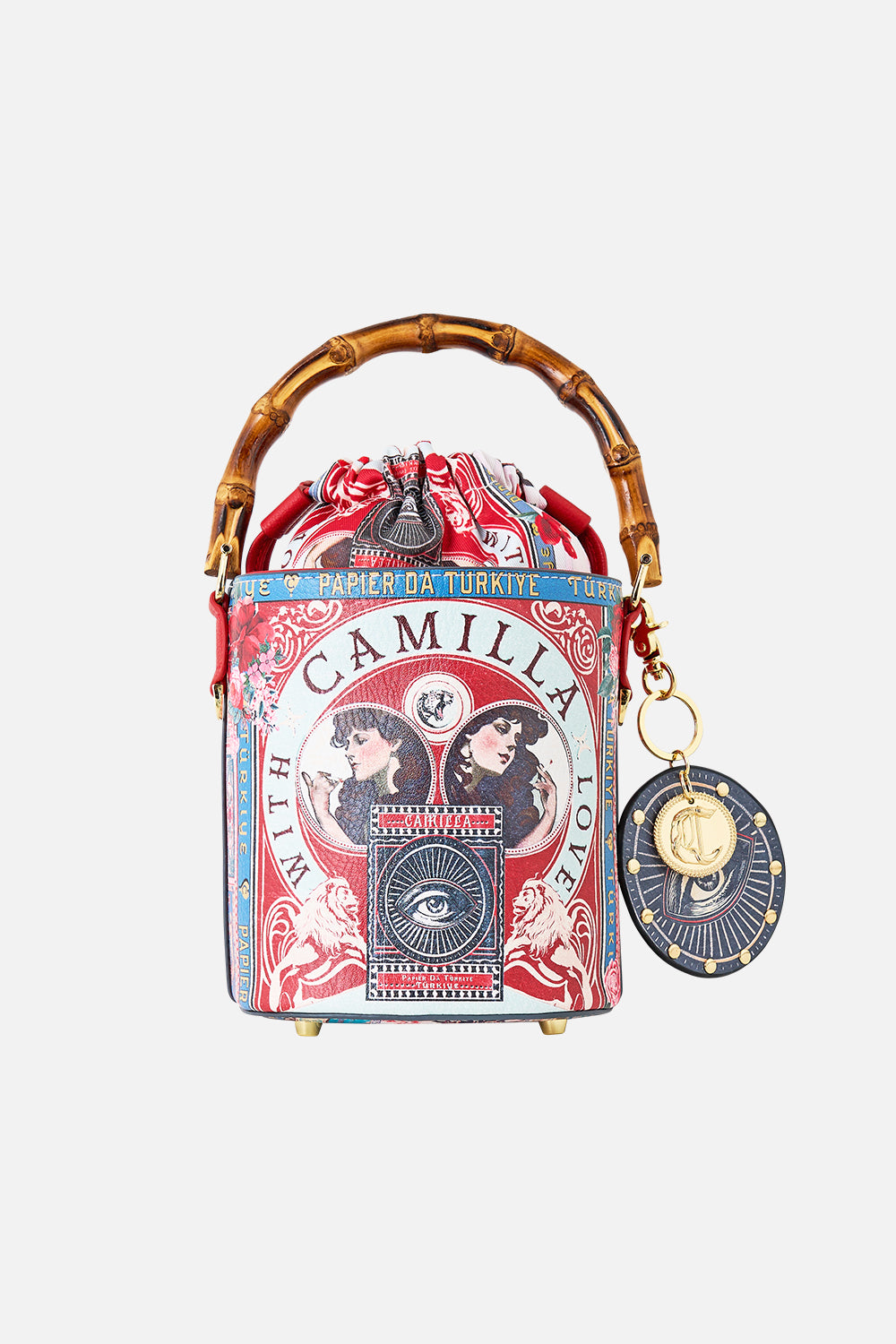 The CAMILLA DRAWSTRING BUCKET BAG WITH KEYRING HIGH CLASS HOOKAHHIGH CLASS HOOKAH