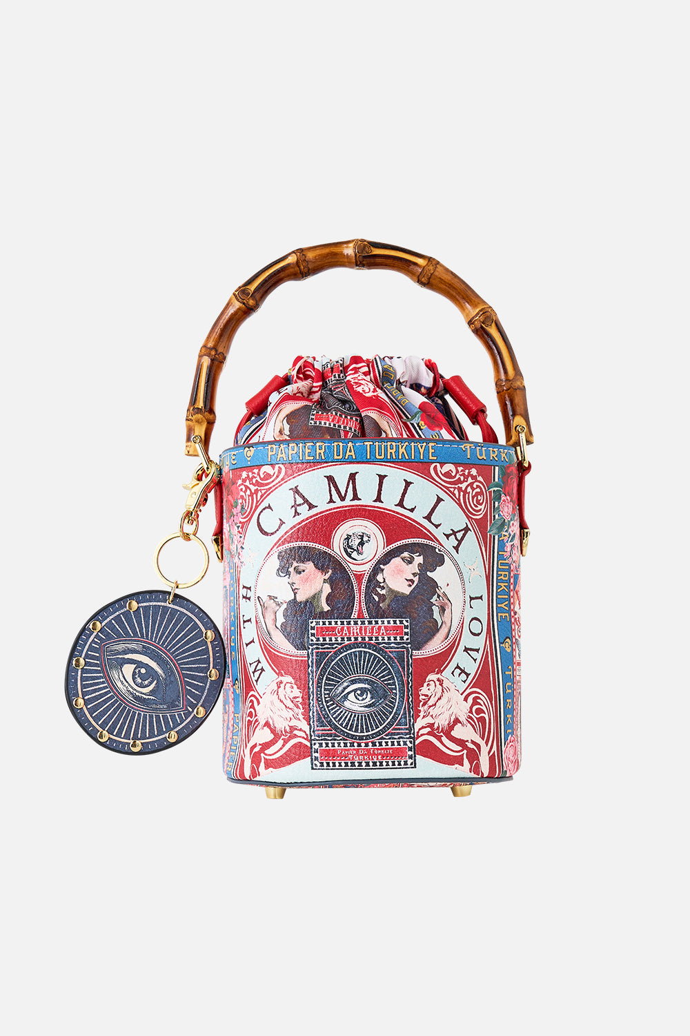 The CAMILLA DRAWSTRING BUCKET BAG WITH KEYRING HIGH CLASS HOOKAH