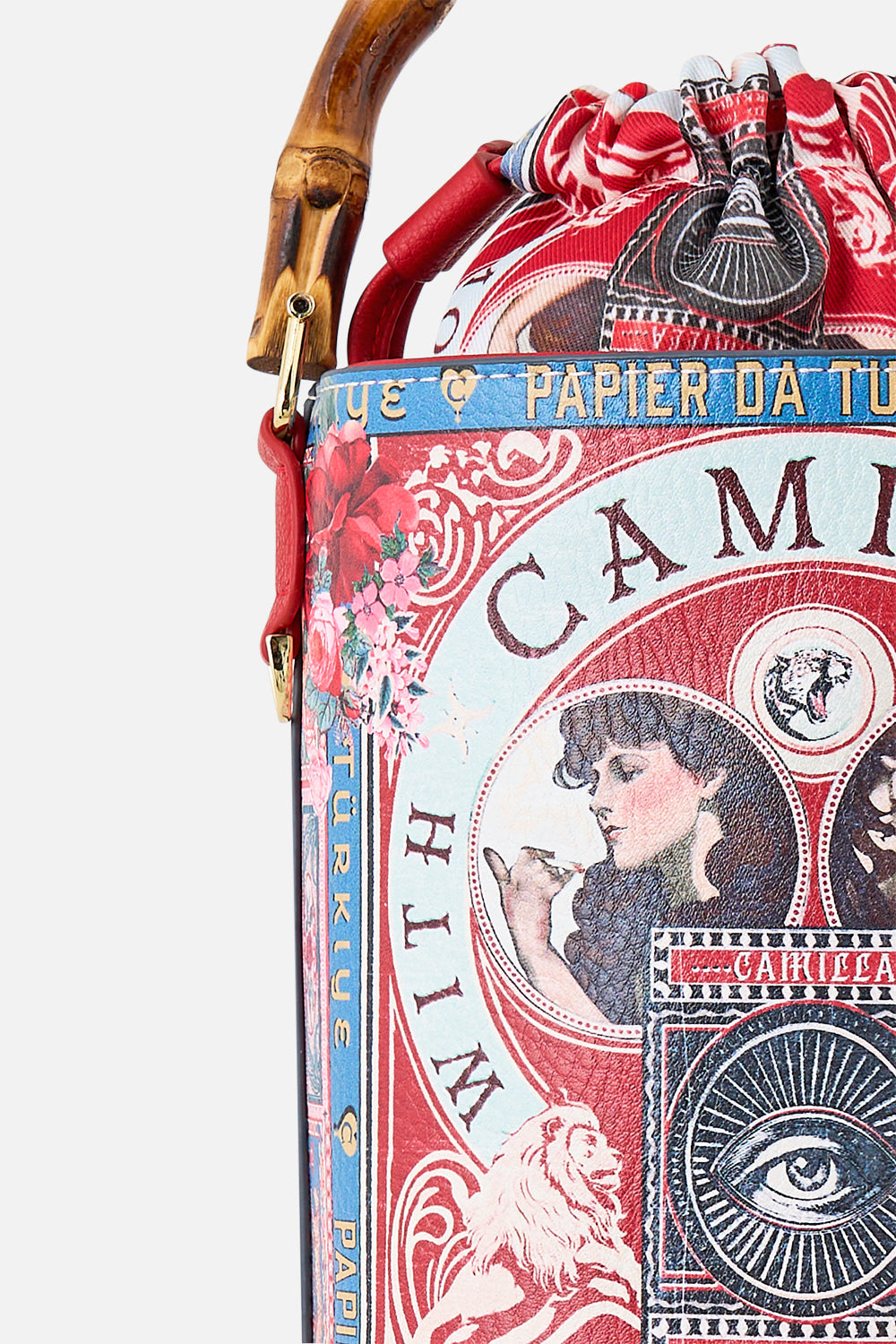 The CAMILLA DRAWSTRING BUCKET BAG WITH KEYRING HIGH CLASS HOOKAH