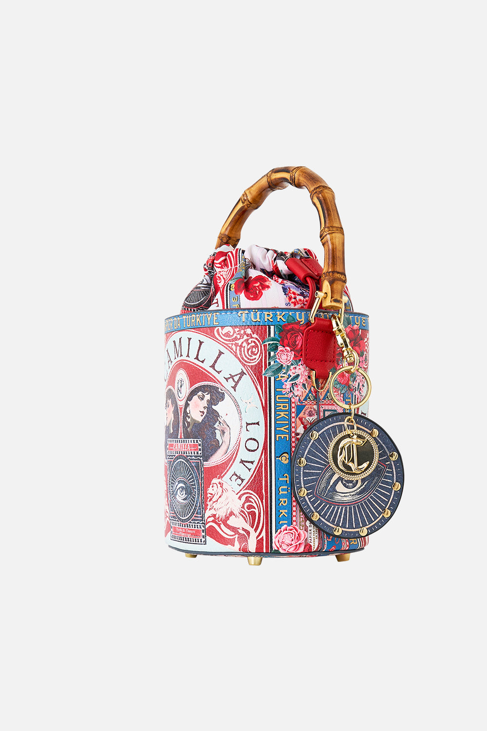 The CAMILLA DRAWSTRING BUCKET BAG WITH KEYRING HIGH CLASS HOOKAH