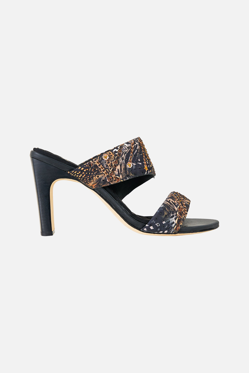 The CAMILLA PAMELA ASYMMETRICAL HEEL SANDAL FELINE FOLKLOREFELINE FOLKLORE