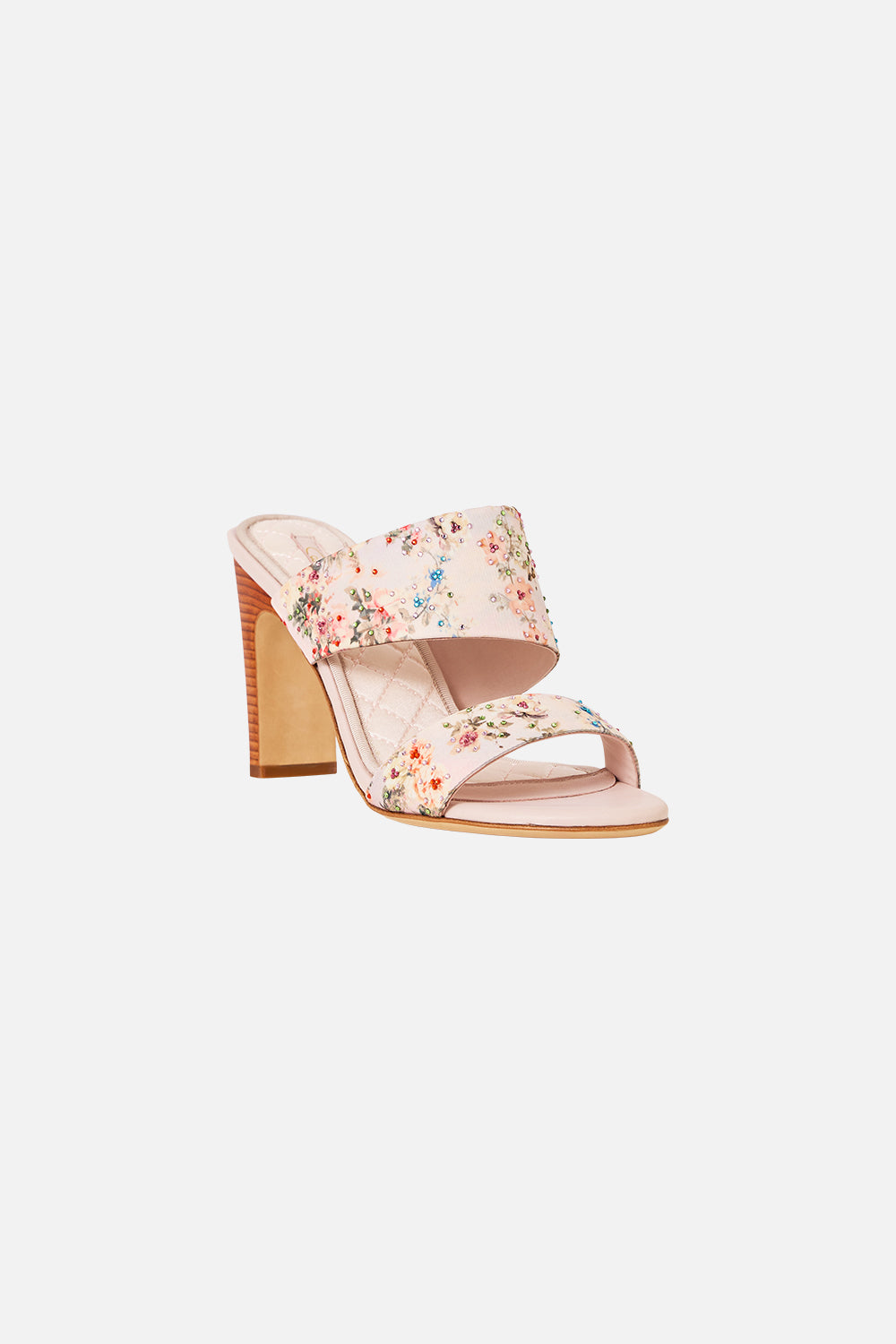 The CAMILLA PAMELA ASYMMETRICAL HEEL SANDAL TWILIGHT IN ISTANBUL