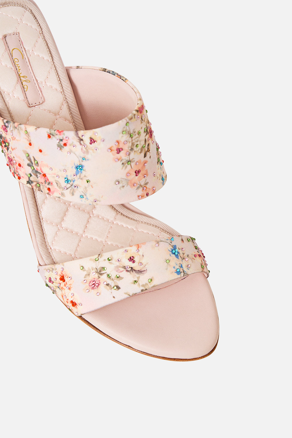 The CAMILLA PAMELA ASYMMETRICAL HEEL SANDAL TWILIGHT IN ISTANBUL