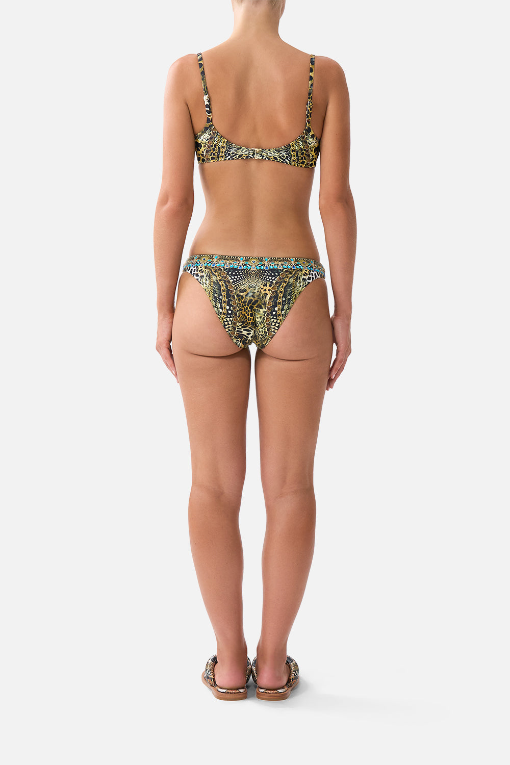 The CAMILLA CONTINUOUS UNDERWIRE BIKINI TOP FELINE FOLKLORE