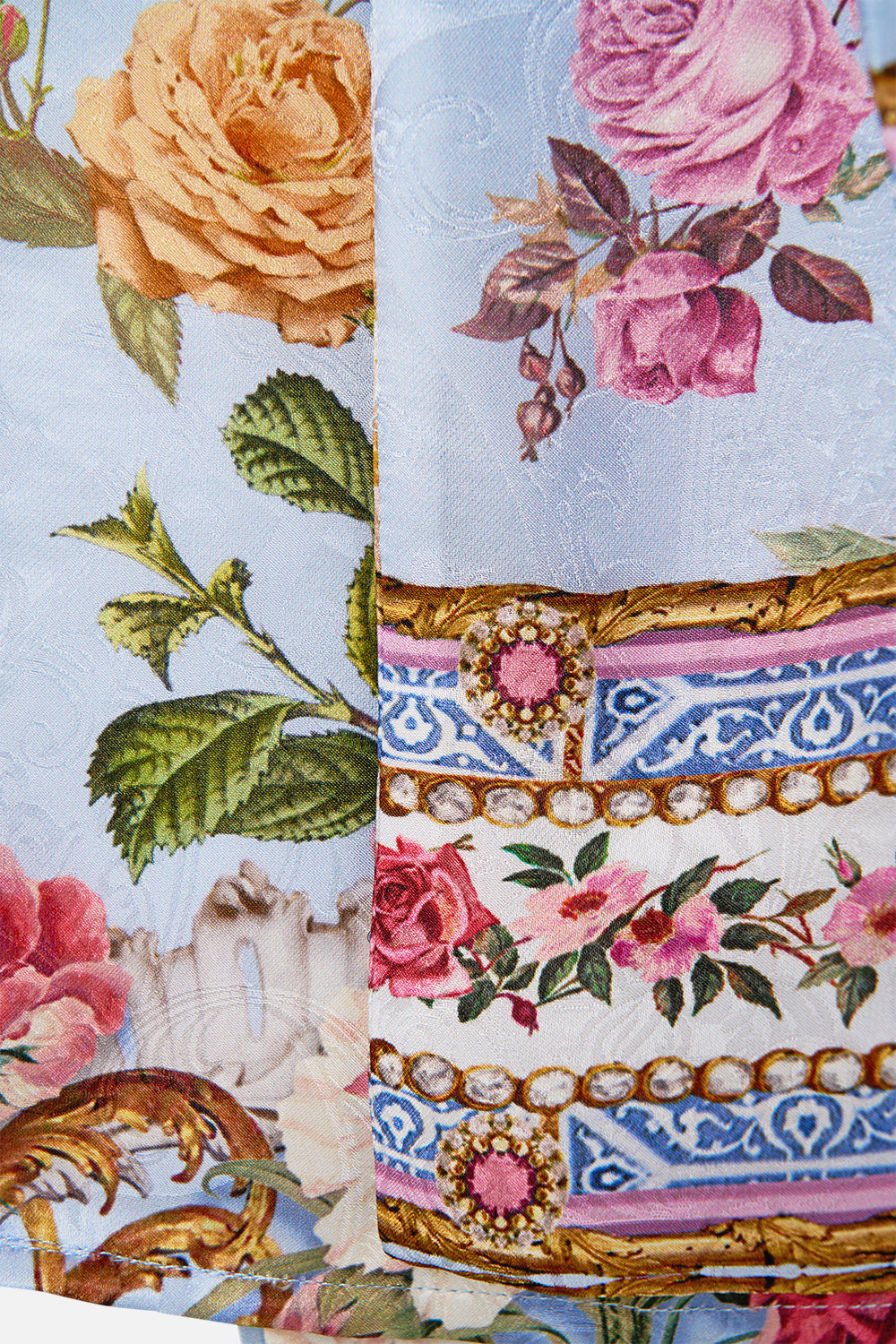 The CAMILLA PYJAMA SUIT JACKET TILED IN TIME