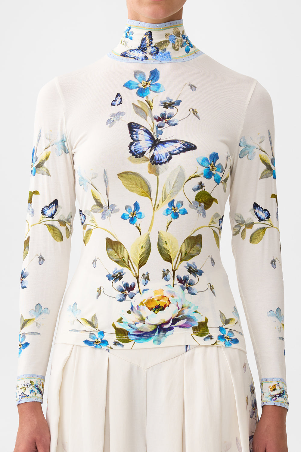 The CAMILLA JERSEY TURTLENECK BOTANICAL BALLADS