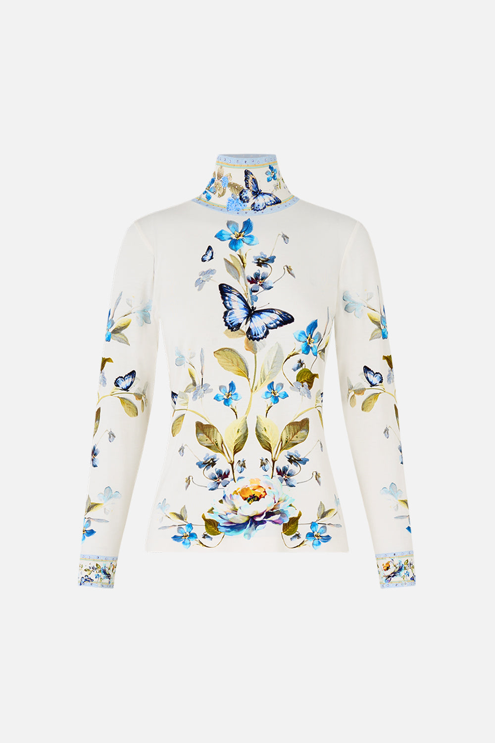 The CAMILLA JERSEY TURTLENECK BOTANICAL BALLADS