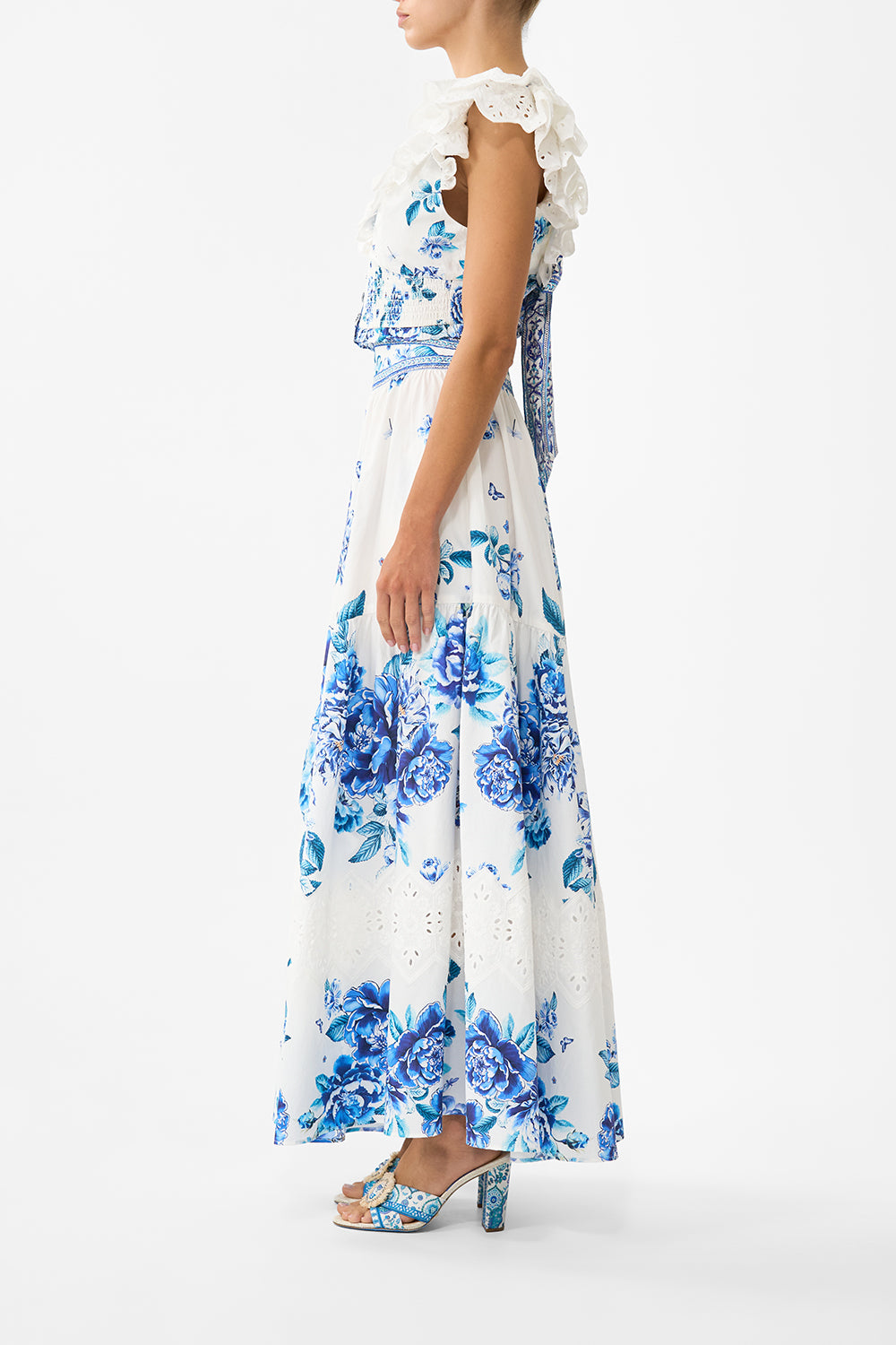 The CAMILLA SKIRT WITH SHAPED SEAM A CERAMIC GARDEN