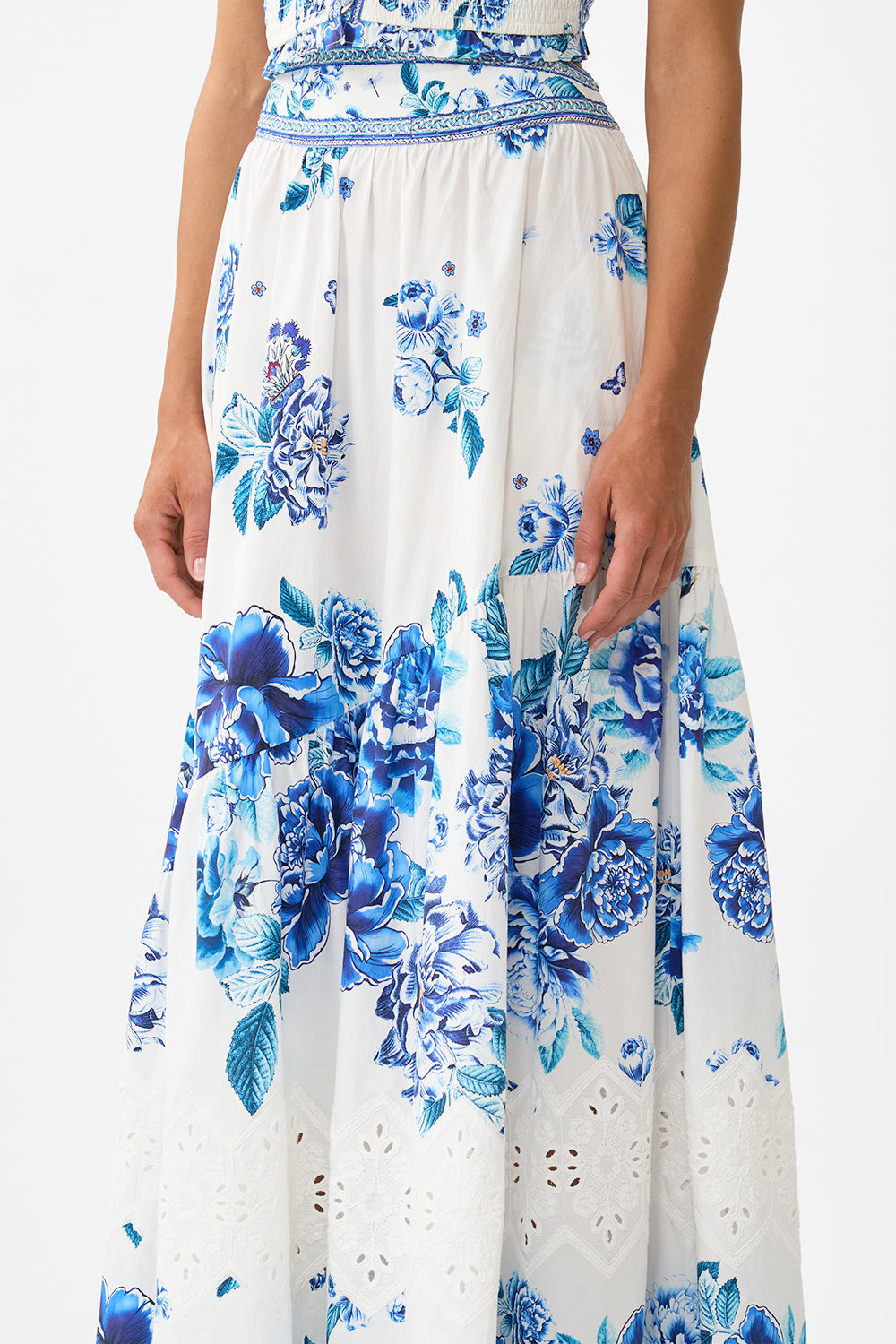 The CAMILLA SKIRT WITH SHAPED SEAM A CERAMIC GARDEN