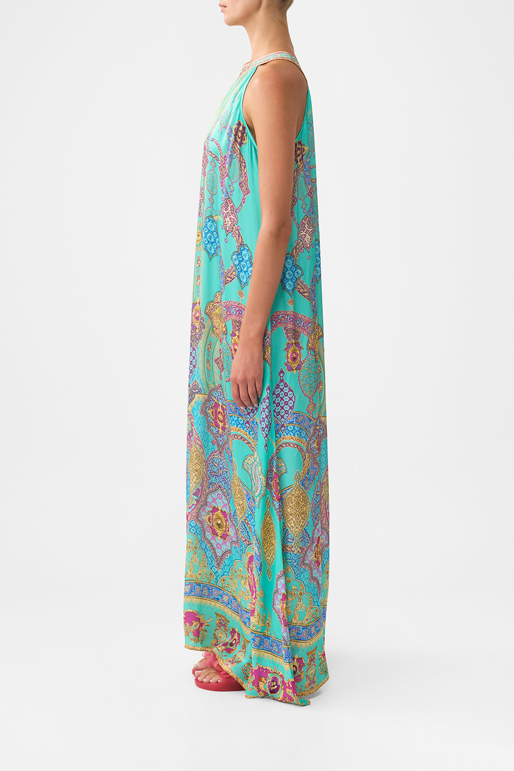 ONE SHOULDER KAFTAN WITH NECKBAND THE CONCUBINES CORRIDOR
