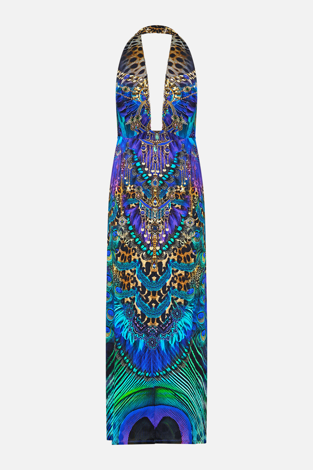 The CAMILLA DEEP COWL PLUNGE DRESS COSMIC ZOOLOGY