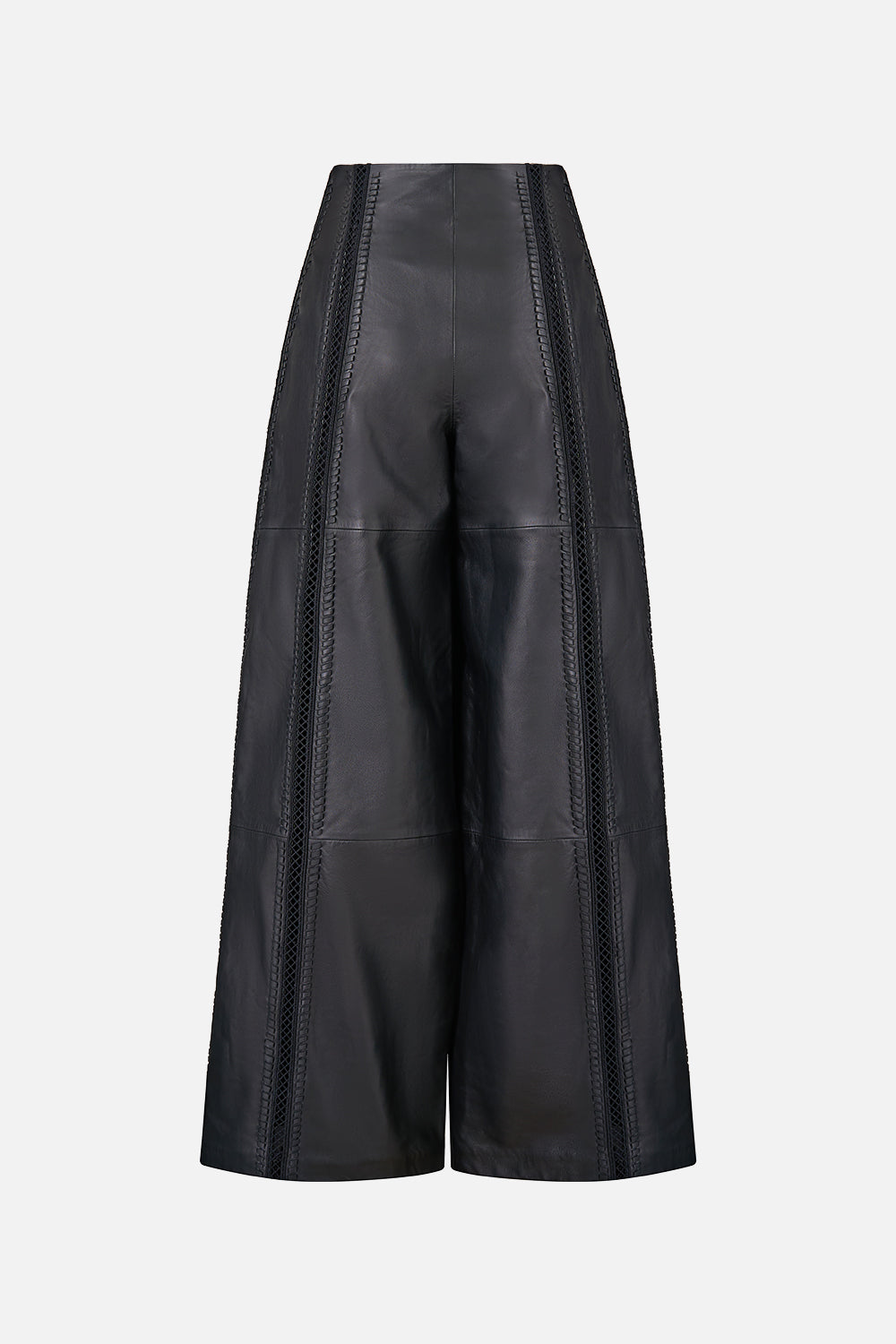LEATHER WIDE LEG PANT OTTOMAN ELEGANCE
