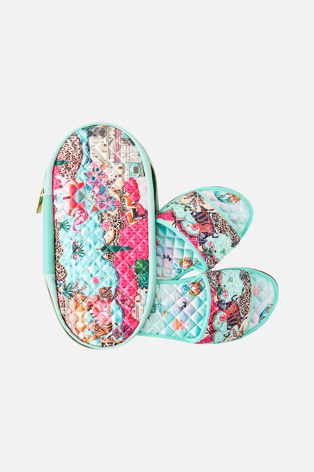 The CAMILLA SLIPPERS WITH TRAVEL CASE MINIATURE MOMENTS
