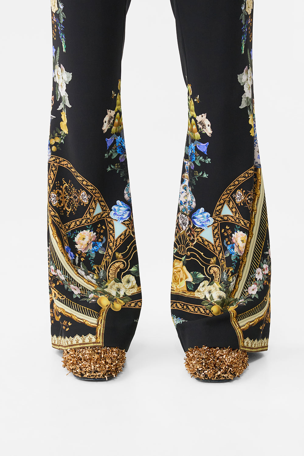 The CAMILLA FLARE TROUSER WITH SEAM DETAIL OTTOMAN ELEGANCE