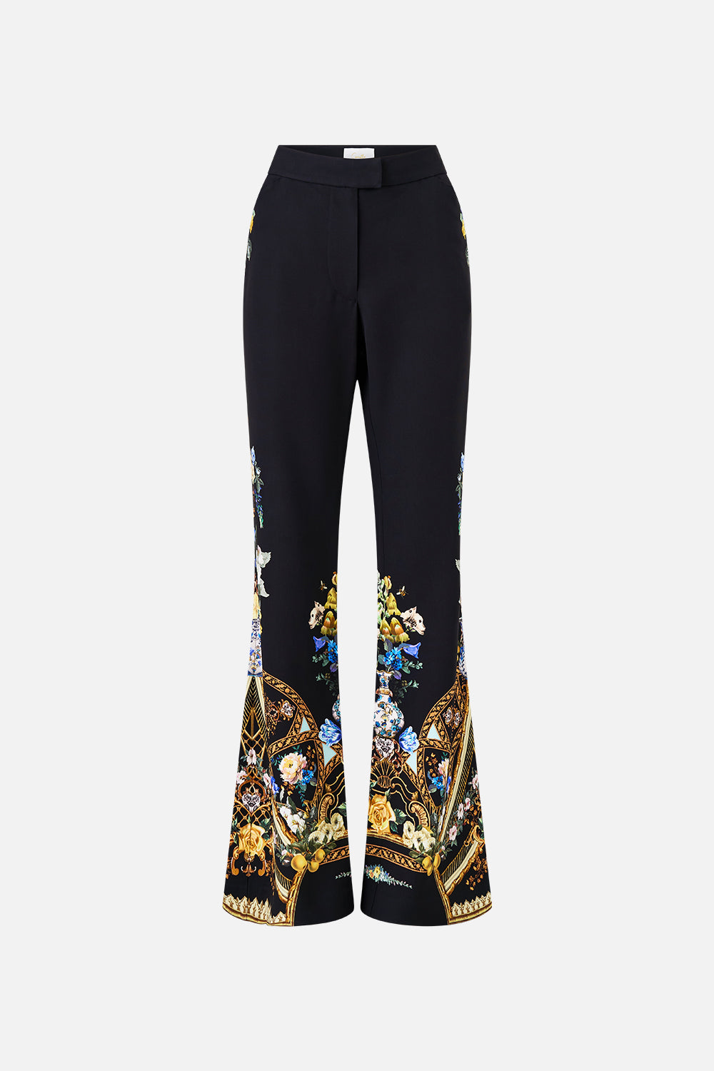 The CAMILLA FLARE TROUSER WITH SEAM DETAIL OTTOMAN ELEGANCE