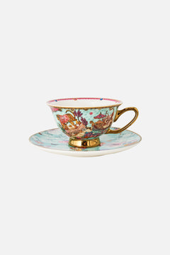 TEA CUP AND SAUCER SET MINIATURE MOMENTS