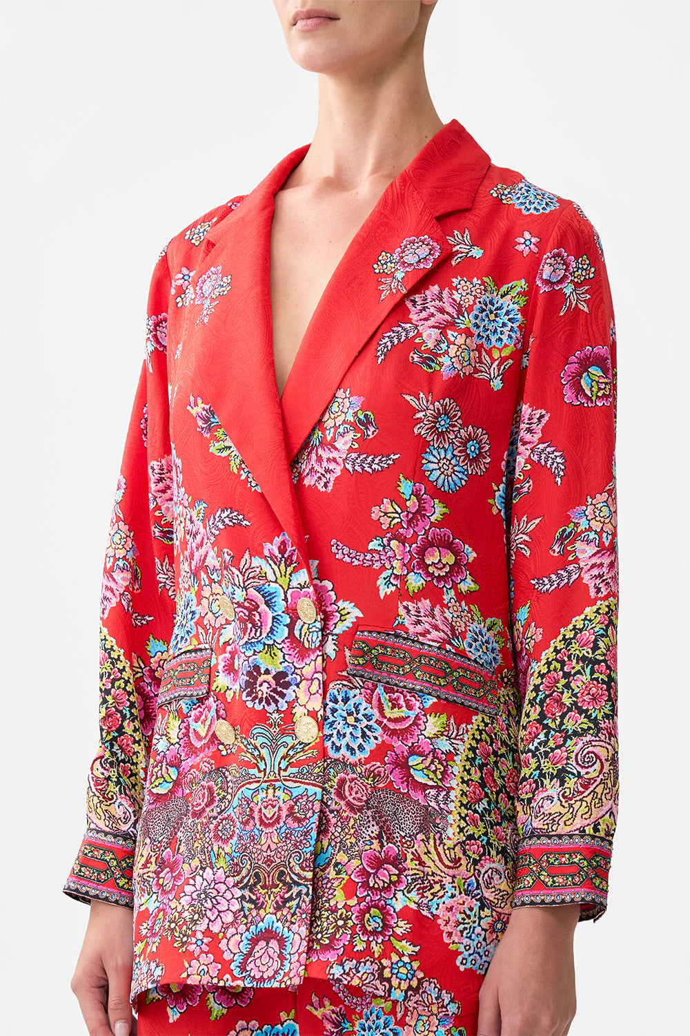The CAMILLA DOUBLE BREASTED SOFT JACKET ARTISANS OF ANATOLIA