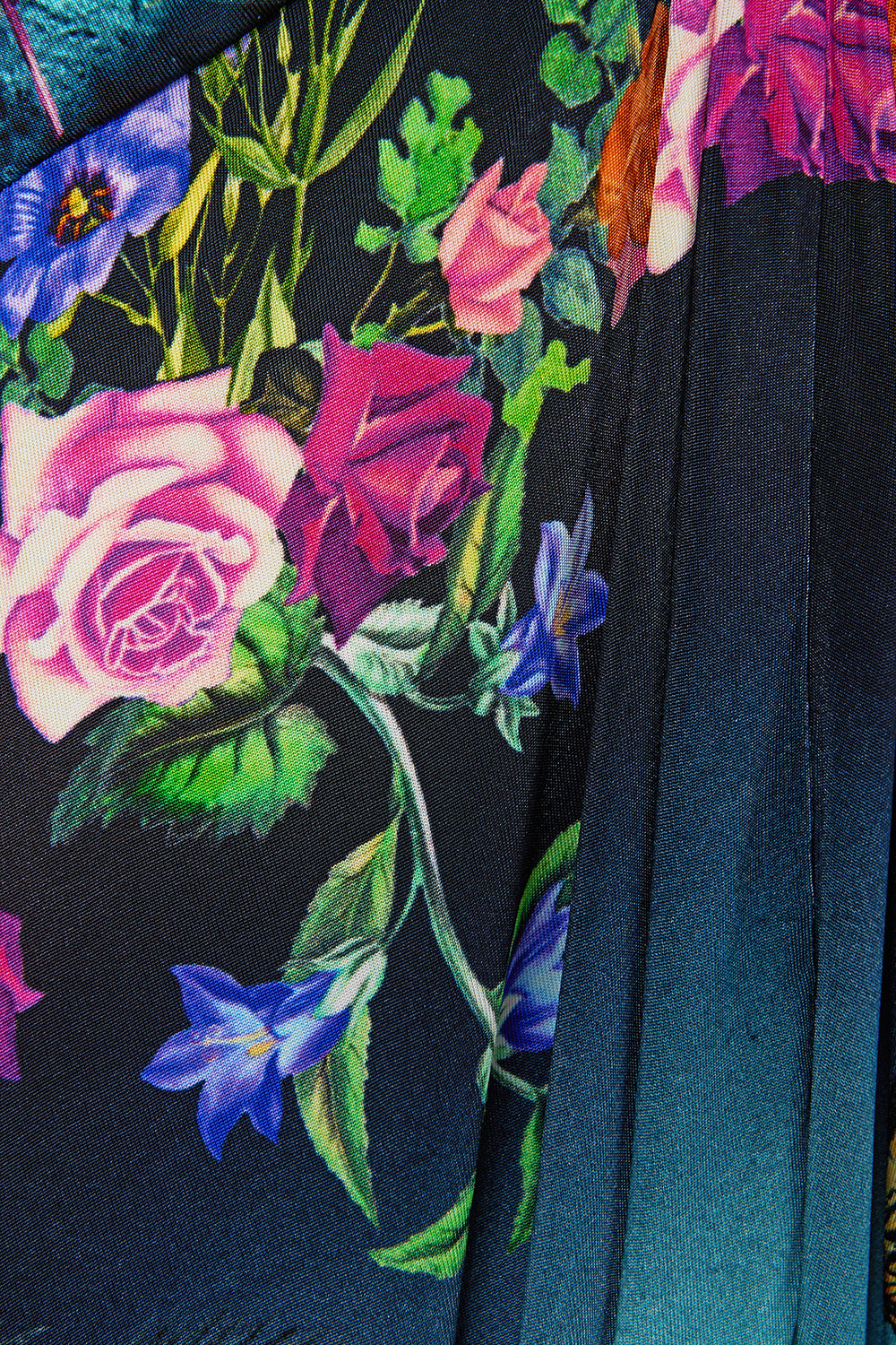 The CAMILLA Draped Pant Jumpsuit With Hardware in our Basked In Baroque print.