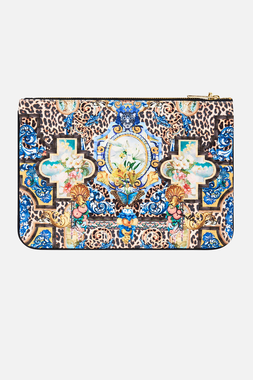 SMALL CANVAS CLUTCH SEVILLIAN STYLE