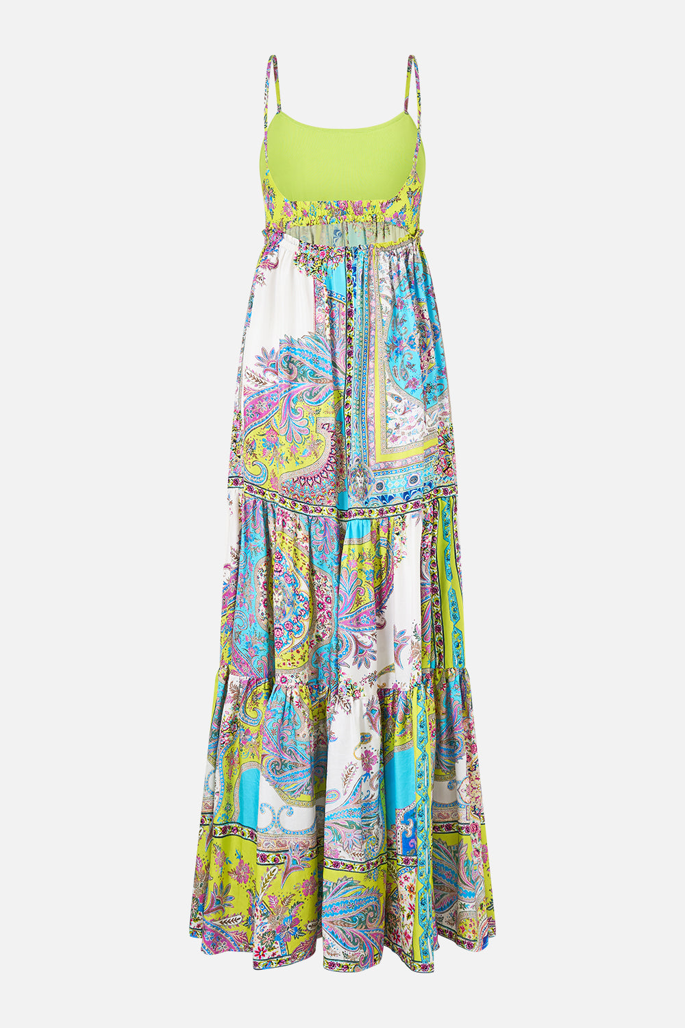 LONG DRESS WITH KNIT FRONT BODICE MAGIC CARPET RIDE
