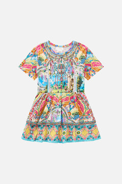 KIDS TEE MINI DRESS WITH LAYERED SKIRT NAVÀS NOUVEAU