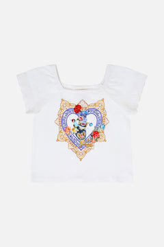 KIDS SHORT SLEEVE SQUARE NECK TEE THE POTTERY PARLOUR