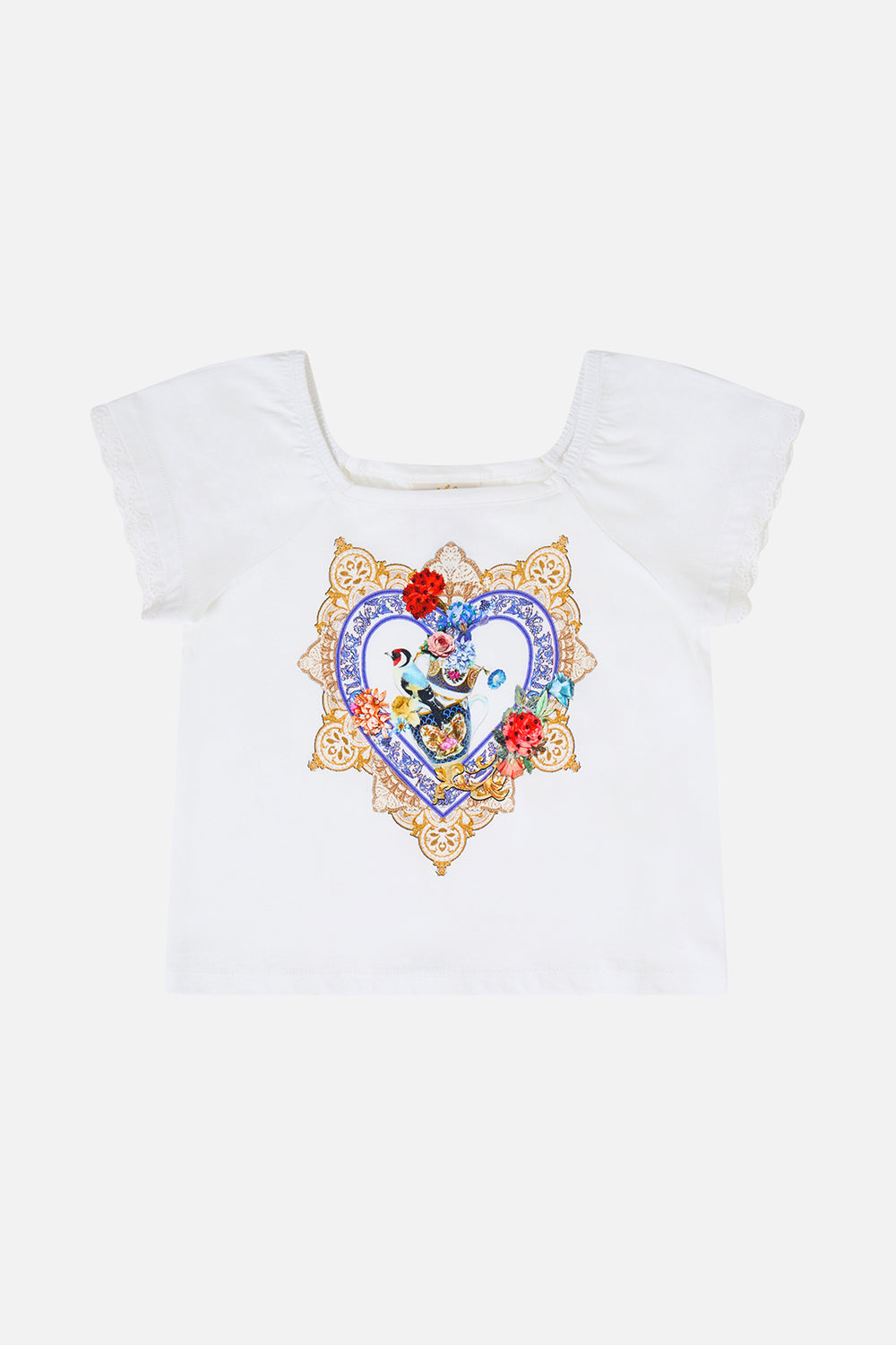 The CAMILLA KIDS SHORT SLEEVE SQUARE NECK TEE THE POTTERY PARLOURTHE POTTERY PARLOUR
