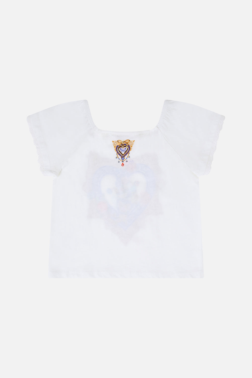 The CAMILLA KIDS SHORT SLEEVE SQUARE NECK TEE THE POTTERY PARLOUR
