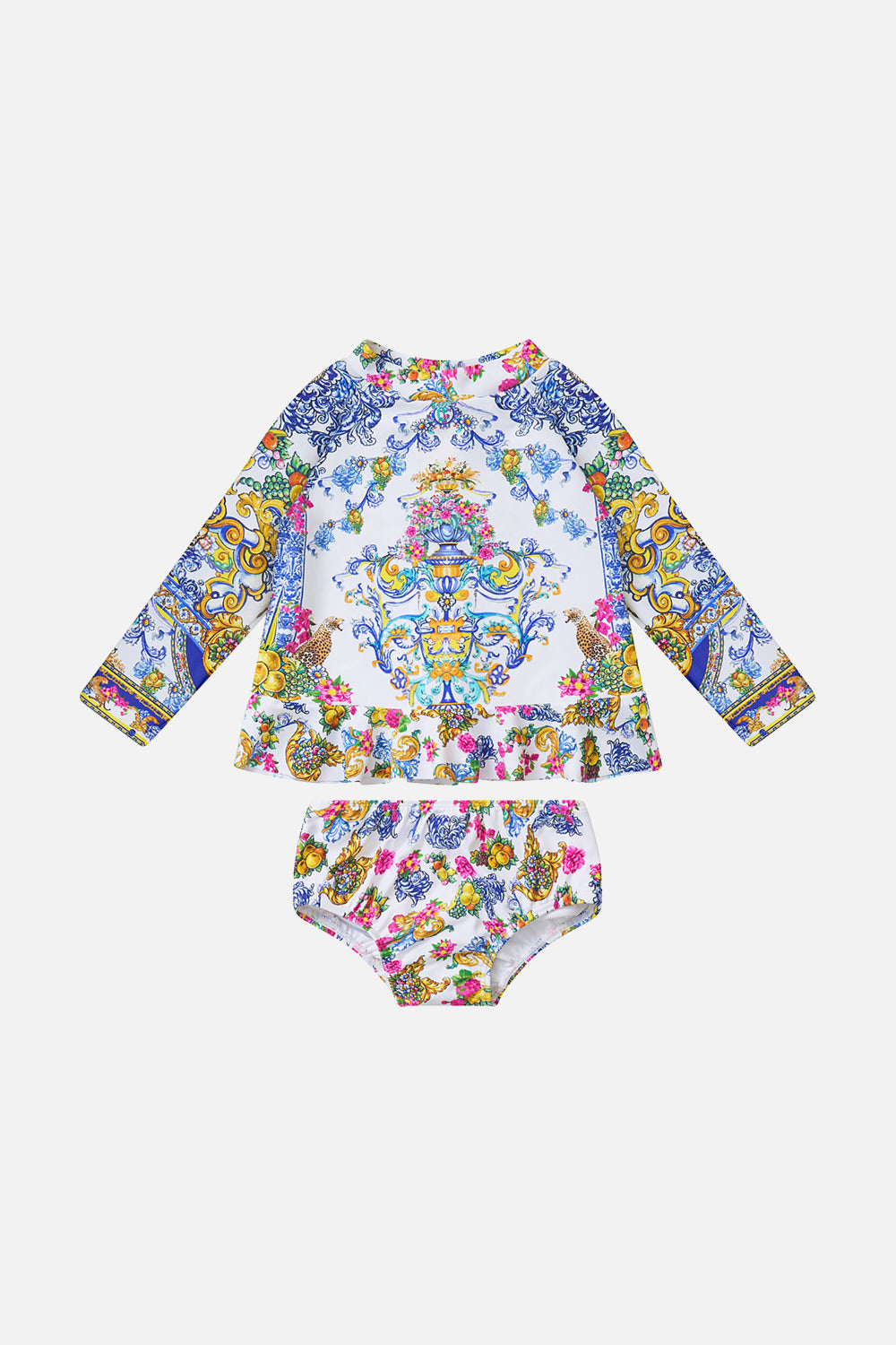 BABIES FRILL HEM RASHIE WITH BIKINI BOTTOM SET ESPAÑA NIRVANA