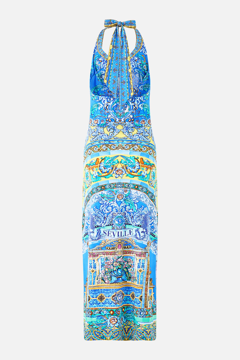 JERSEY HALTER DRESS BENEATH THE ANDALUSIAN SUN