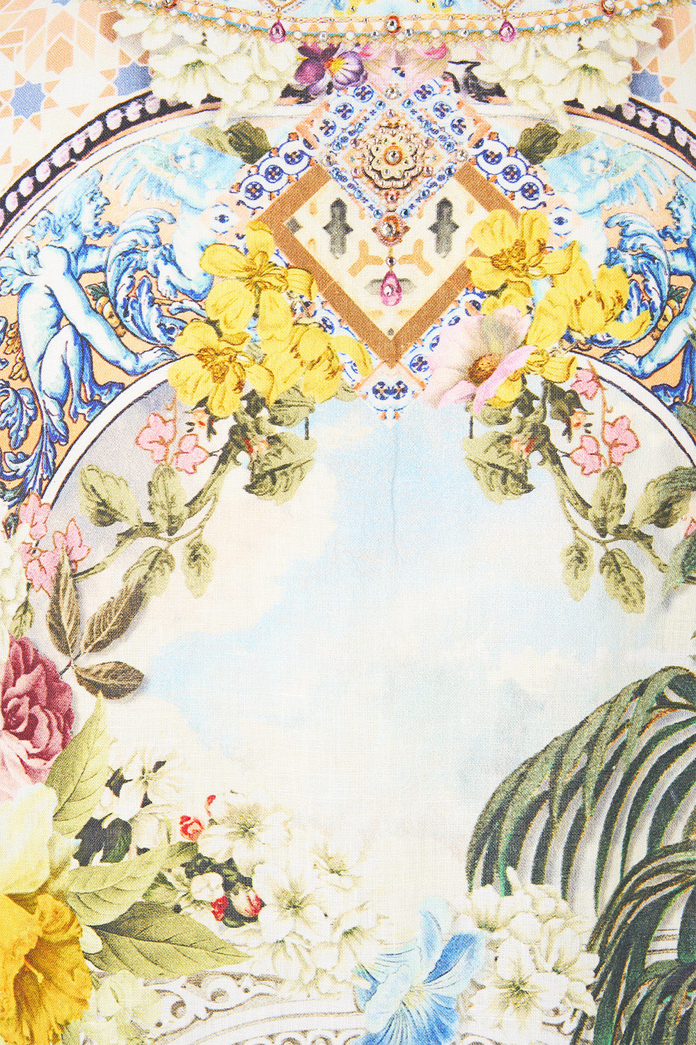 The CAMILLA V NECK KAFTAN WITH DROP WAIST THE ARCHITECTS OF ALCÁZAR