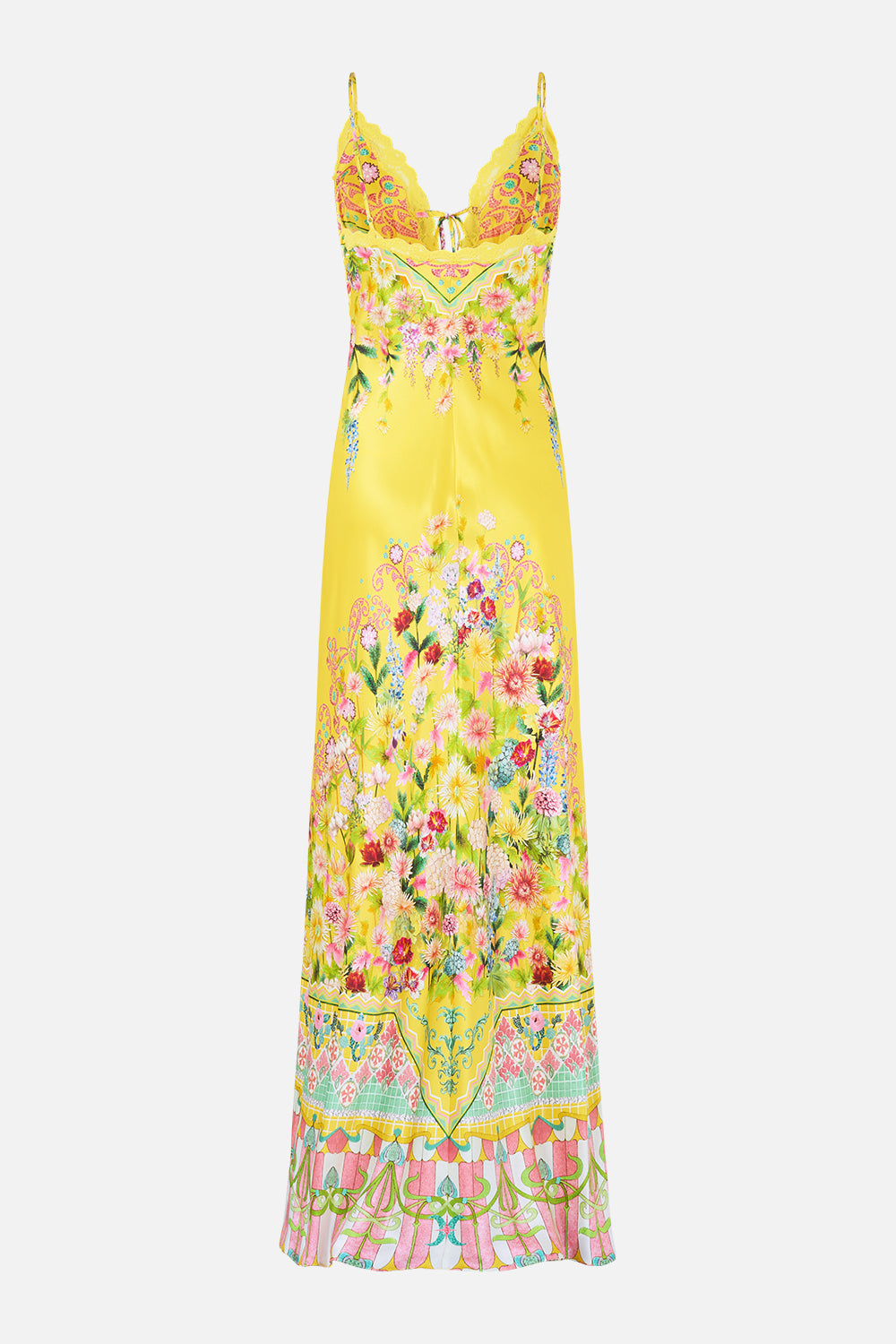 BIAS SLIP DRESS WITH LACE EDGE DETAIL LADY LIMONADA