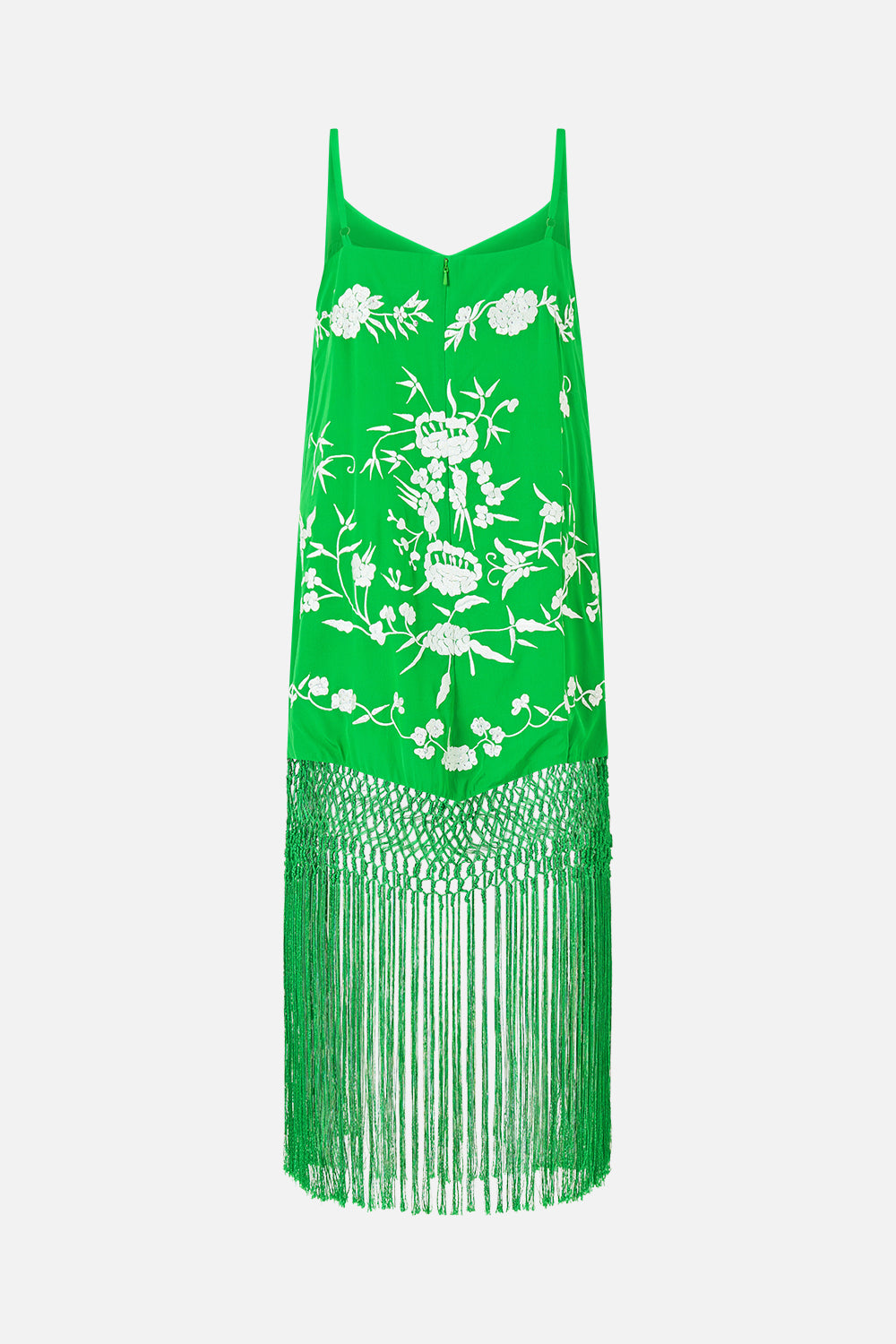 The CAMILLA RELAXED MINI DRESS WITH FRINGING SACROMONTE SEÑORITA