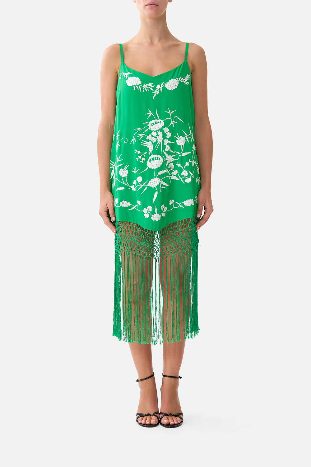 The CAMILLA RELAXED MINI DRESS WITH FRINGING SACROMONTE SEÑORITASACROMONTE SEÑORITA