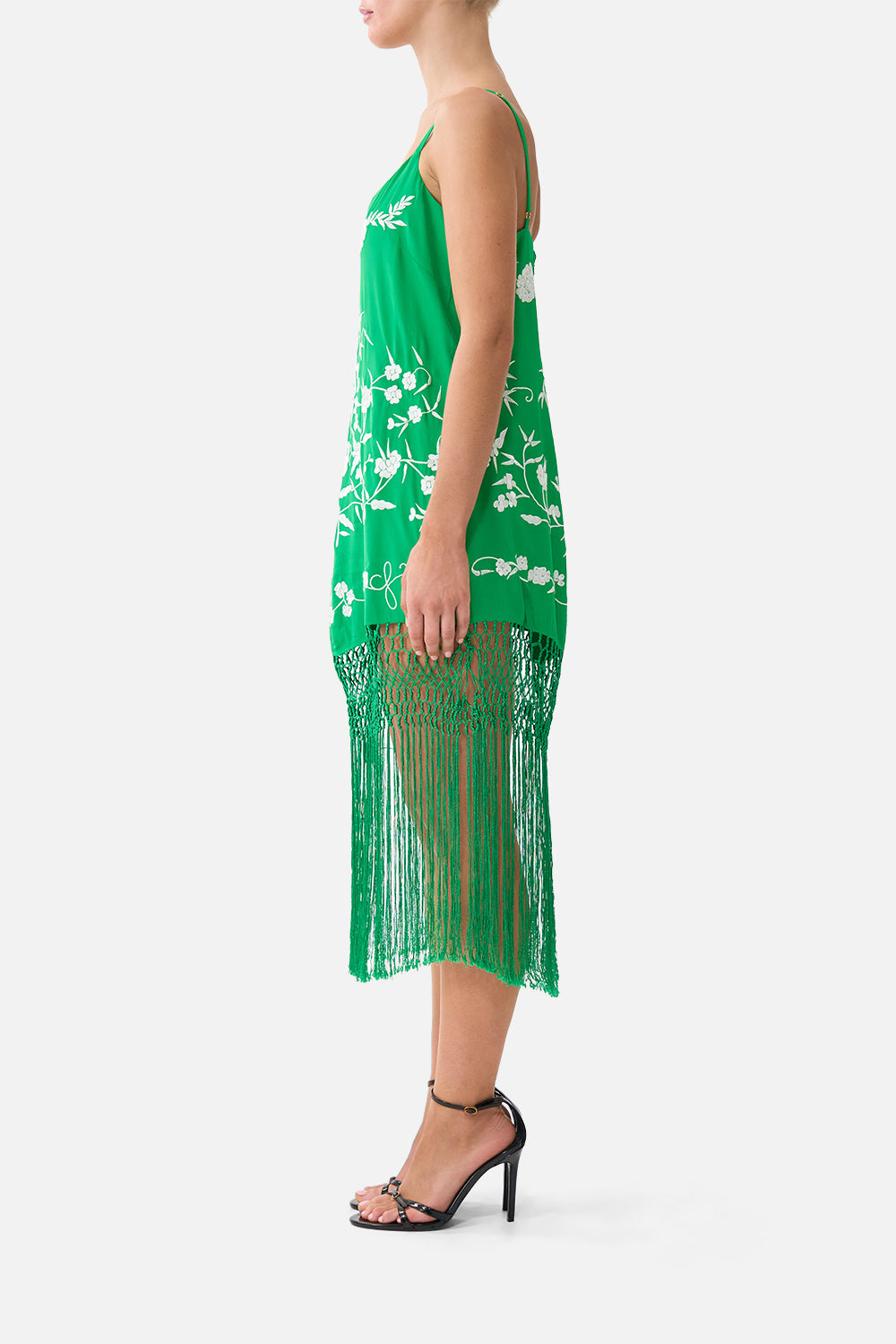 The CAMILLA RELAXED MINI DRESS WITH FRINGING SACROMONTE SEÑORITA
