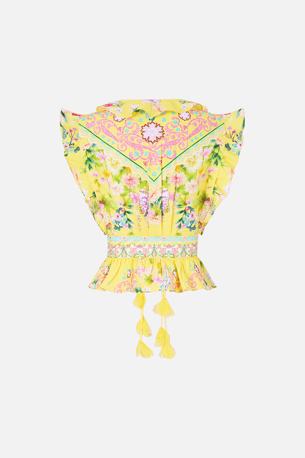 TIE FRONT TOP WITH RUFFLES LADY LIMONADA