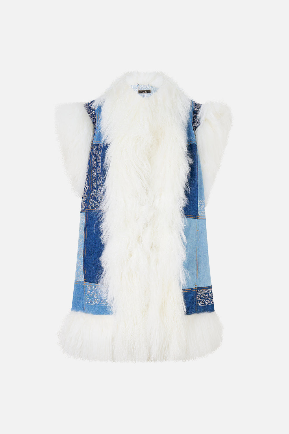 The CAMILLA OVERSIZED SHEARLING GILET THE HUM OF THE ALHAMBRA