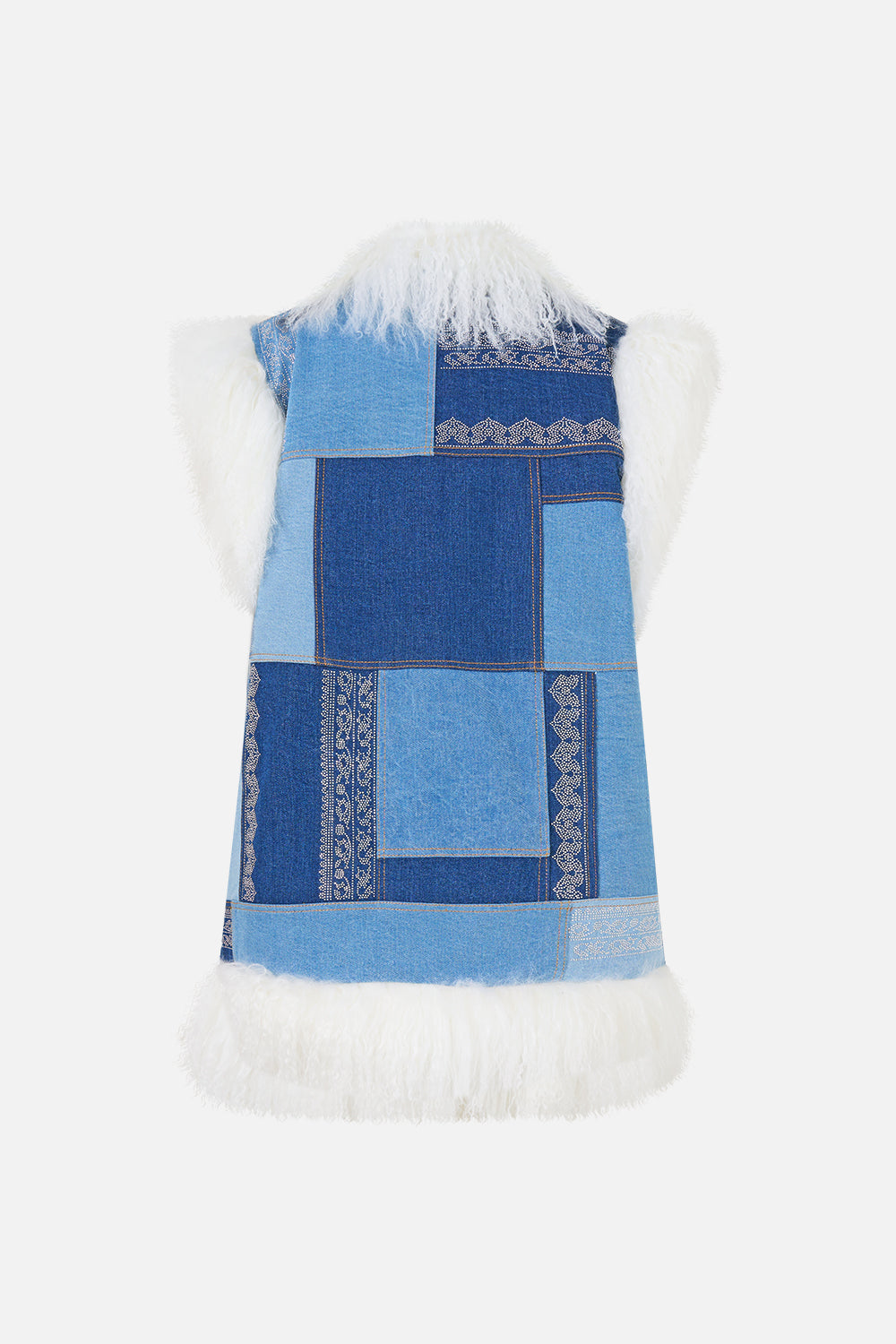 The CAMILLA OVERSIZED SHEARLING GILET THE HUM OF THE ALHAMBRA