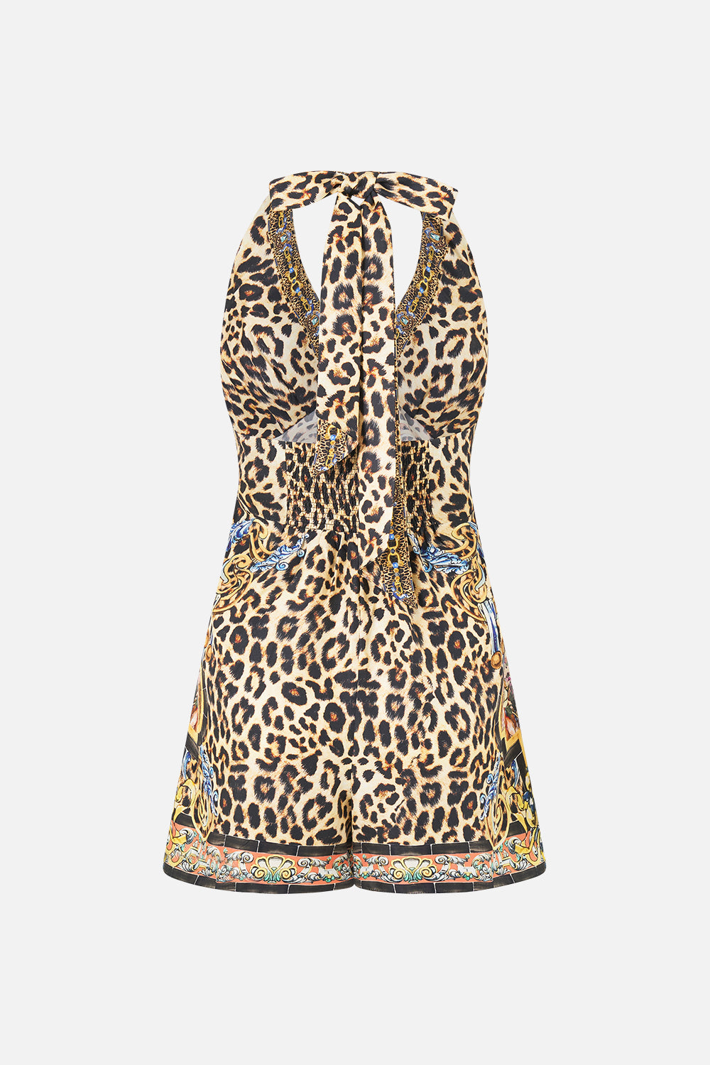 BUTTON FRONT HALTER PLAYSUIT SEVILLIAN STYLE