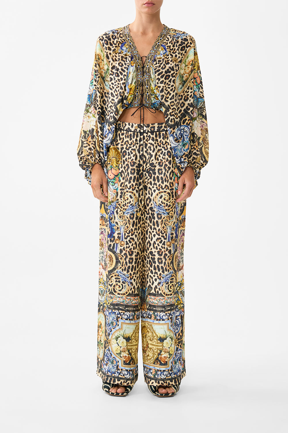 BUTTON FRONT LOUNGE PANT SEVILLIAN STYLE