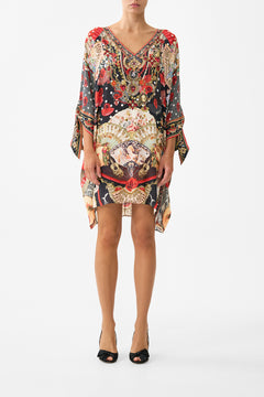 TIE SLEEVE SHORT V NECK KAFTAN DAUGHTERS OF DUENDE