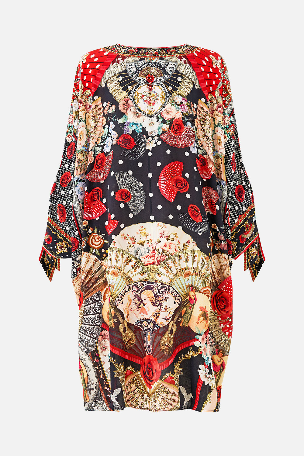 TIE SLEEVE SHORT V NECK KAFTAN DAUGHTERS OF DUENDE