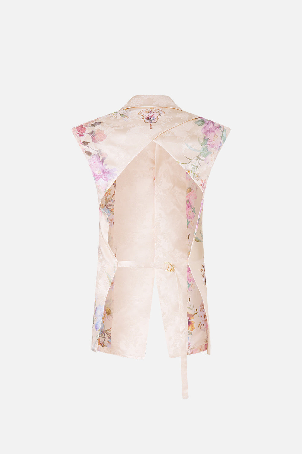 The CAMILLA TAILORED SLEEVELESS VEST ADORNED IN ARANJUEZ