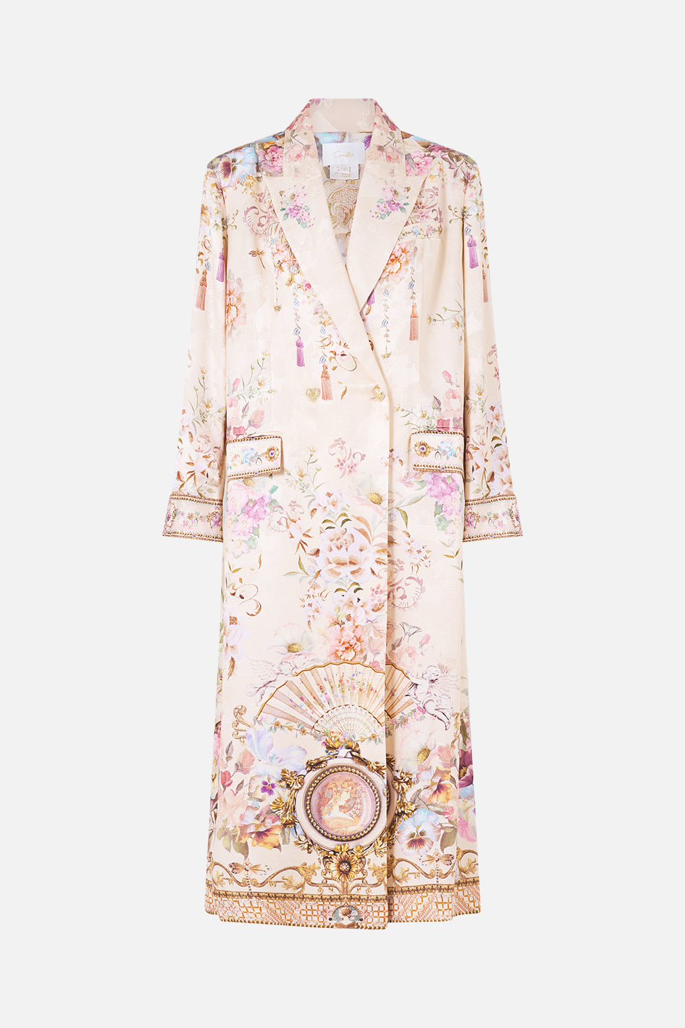 The CAMILLA TAILORED OVERSIZED COAT ADORNED IN ARANJUEZ