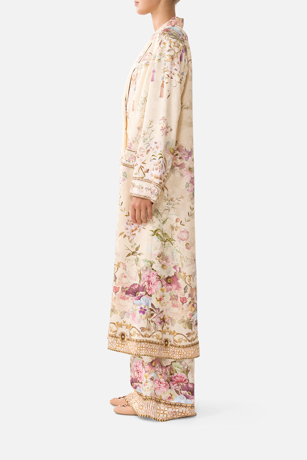 The CAMILLA TAILORED OVERSIZED COAT ADORNED IN ARANJUEZ