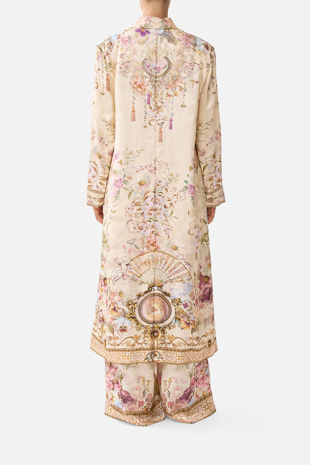 The CAMILLA TAILORED OVERSIZED COAT ADORNED IN ARANJUEZ
