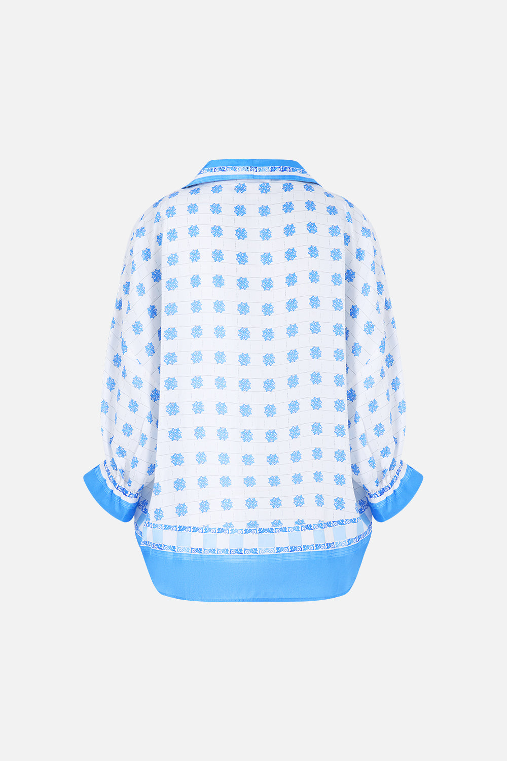 The CAMILLA SHIRT WITH GATHERED CUFF MIDSUMMER MOSAICS