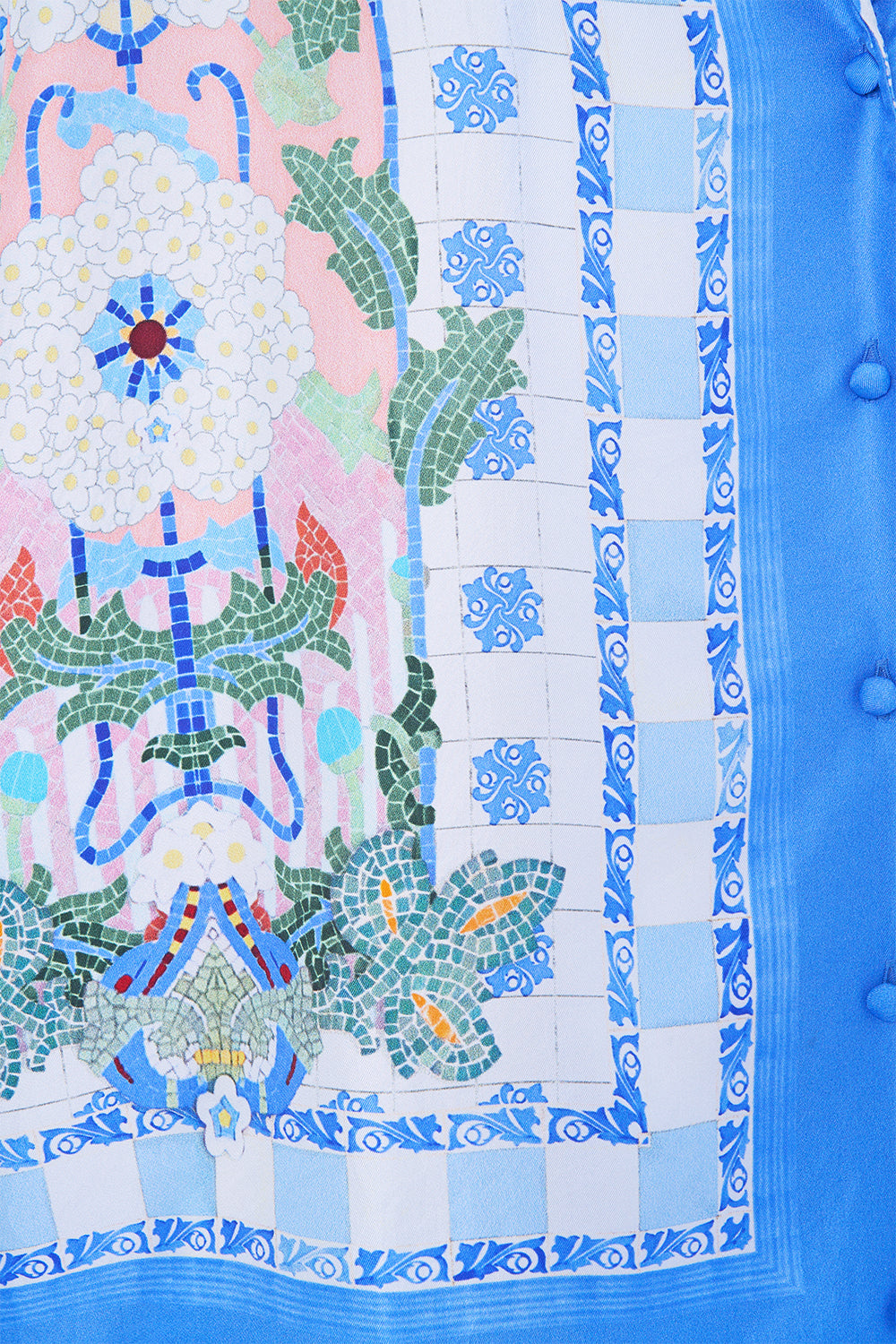 The CAMILLA SHIRT WITH GATHERED CUFF MIDSUMMER MOSAICS