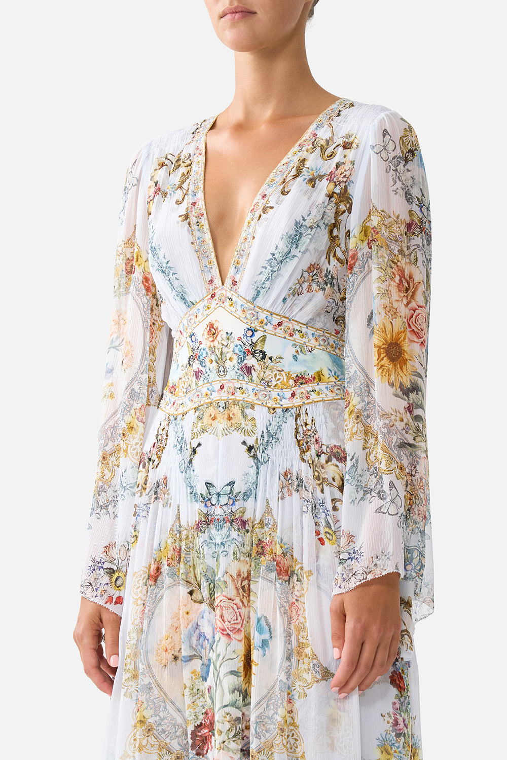 FLARED SLEEVE DRESS SEVILLE SWEETHEART