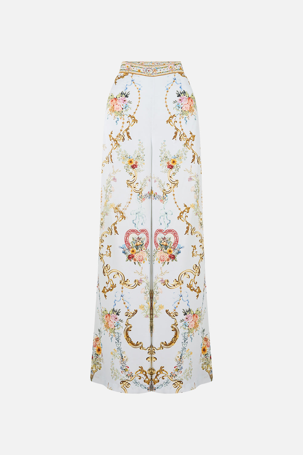 The CAMILLA MINIMAL WIDE LEG PANT SEVILLE SWEETHEART